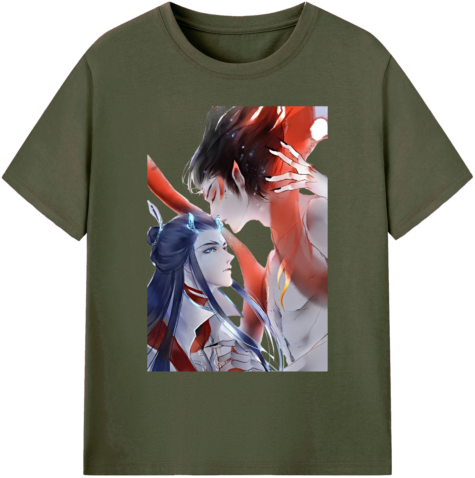 （画像用） Ne Zha 2 ナタ 魔童の大暴れ 綿100％ メンズ半袖Tシャツ｜肌触りやわらか＆通気性
